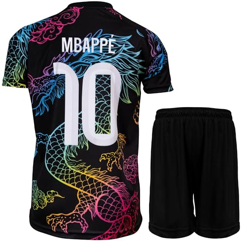 KISRAS Kinder Trikot Sonderdesign Limitierte Auflage Fußball Trikot Shorts Kinder und Jugend Größe