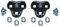 cyclingcolors Cleats kompatibel mit Look KEO Grip Schwarz 0° PEDALPLATTEN Paar SCHUHPLATTEN Pedal Fahrrad RENNRAD PEDALPLATTE