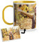 LolaPix Tasse en plastique personnalisée. Tasse pour enfants avec photo. Tasse personnalisée sans BPA ni Bisphénol-A. INTÉRIEUR ET ANSE JAUNES