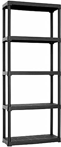 Art Plast Regal aus Kunststoff, schwarz, schwarz, T90/5