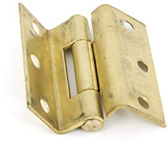 From The Anvil Self Coloured Brass 2.5 Inch (Pair) Stormproof Hinge 1951