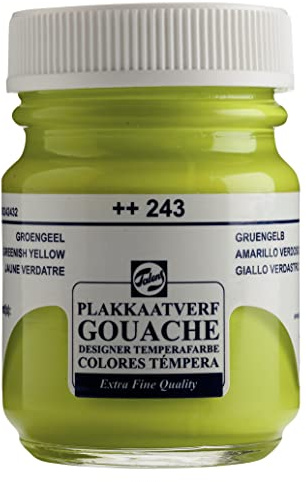 Talens Gouache Extra Fine Quality - Grüngelb 243-50 ml Matte Finish Künstlerfarbe