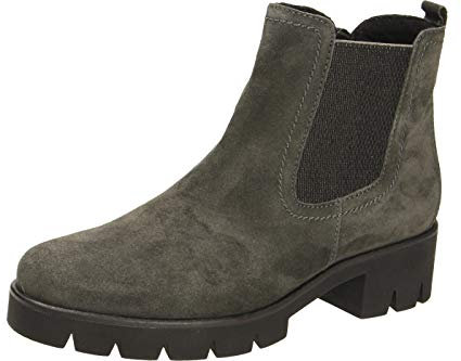 Gabor Damen Chelsea Boots 93.710,Frauen Stiefel,Halbstiefel,Stiefelette,Bootie,Schlupfstiefel,hoch,Blockabsatz 3cm,F Weite (Normal),Pepper,UK 6.5