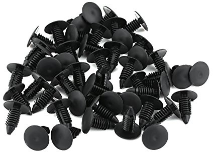 EBTOOLS Rivetti A Pressione Per Fori 5-50 Pcs Auto Plastica Vite Rivetti Pannello Fissaggio Porta Assetto Clip Pannello Rivetto Fermo Nero