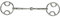 Lorina einfach gebrochene Wilkie Trense (4.5in / 115mm) (Silber)