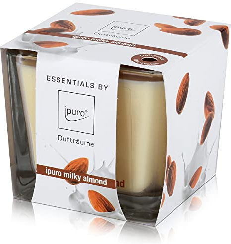 Ipuro Milky Almond Duftkerze mehrfarbig 125 gr