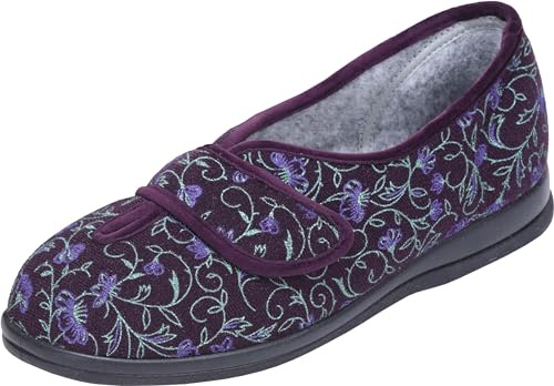 Cosyfeet Diane - Extra Wide Women's Slippers - 6E Width