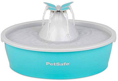 PetSafe Drinkwell Butterfly Pet Fountain, Fresh, Flowing Water For Cats and Dogs, 1.01 kg