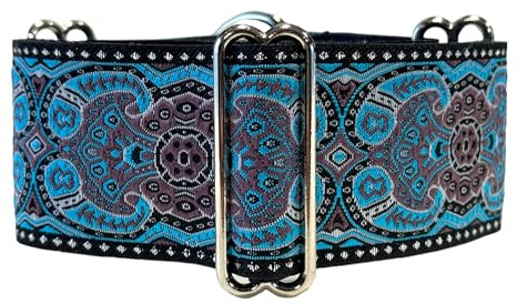 Martingale Hundehalsband für Windhunde Saluki Whippet und andere Rassen mit ähnlichem Halsumfang 5,1 cm breit (35,6 - 45,7 cm)