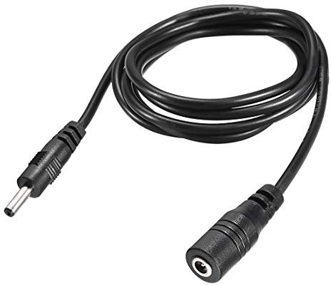 sourcing map Power Extension Cable 4.92ft 1.5M 1.35mm x 3.5mm for Adapter Cord 2pcs
