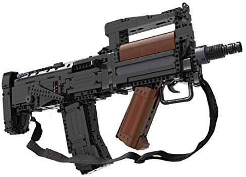 Seasy CADA C81022W Technik Gewehr Bausteine Bausatz, 1504 Klemmbausteine Maschinenpistol Bausteine Bausatz, Kompatibel mit Lego