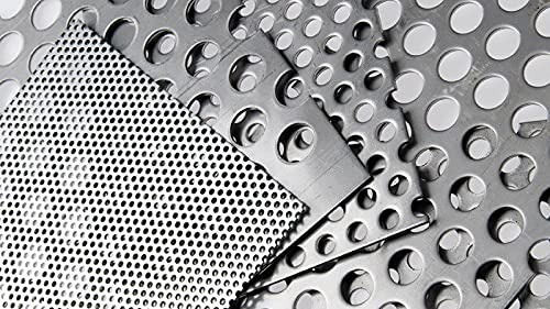 Placa de aluminio perforado RV 10-15, t=2mm AlMg, corte a elegir, medida deseada posible 300x300mm