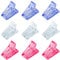Parieo 9 Pieces Nail Tips Clips Assorted Color Poly Gel Nail Finger Extension UV LED Builder Clip for Manicure Nail Art