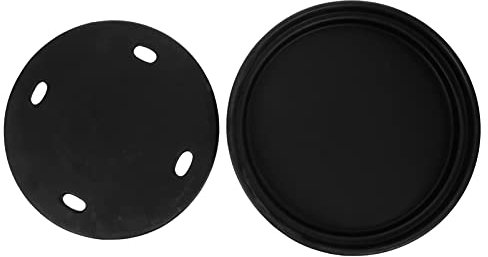 DOITOOL 1pc Japanese Sushi Serving Plate, Ceramic Sashimi Plate, Large Plates Dinner Round, Dry Ice Molecular Cuisine Serving Plate Serving Plate, Food Serving Plate Black for Restaurant Home