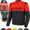 SHIMA DRIFT Motorrad Jacke Herren mit Protektoren AIRFORCE Rückenprotektor Motorradjacke Sommer Schulter Protektor Ellbogen Textiljacke Schutzjacken Protektorenjacke Stadt (Männer, Rot, XL)