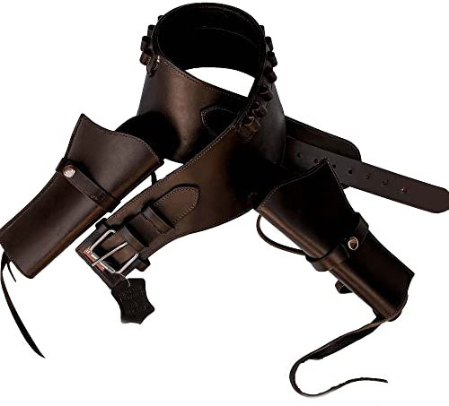 Hulara Full Grain Buff Leather 22 Caliber Plain Western Holster Heritage Rough Rider 22 Holster Western Gun Belt Heritage 22 Holster Cowboy Holster Ruger Wrangler Holster 22 Revolver Holster