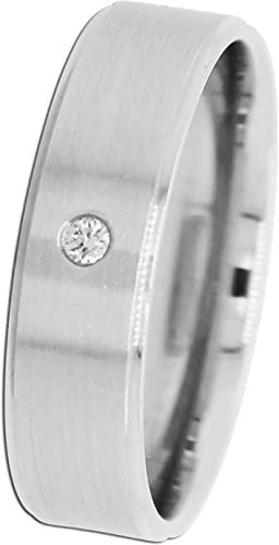 Ch.Abramowicz Brillantring Weißgold 585 1Diamant Brillantschliff 0,02ct. TW/SI 17