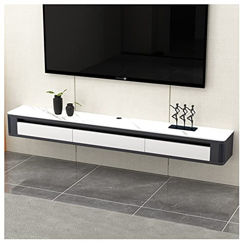 Wall Hanging TV Stand Floating Television Cabinet Entertainment Center Media Console With Drawers And Open Compartments (Color : A, Size : 140x26x20cm)