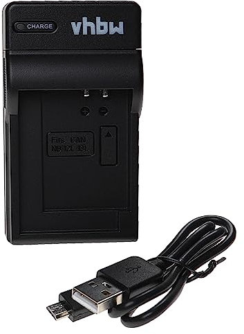 vhbw USB Ladegerät kompatibel mit Canon PowerShot G5X Mark II, G7x Mark II, G7X Kamera Camcorder/Akku - Ladeschale + Micro-USB-Kabel, Ladeanzeige
