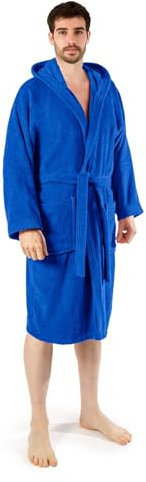 Caleffi - Accappatoio Uomo - Accappatoio Donna in Spugna di Cotone - Accappatoio Uomo Spugna Con Cappuccio - Accappatoio Piscina Palestra - Morbido e Assorbente, Asciugatura Rapida