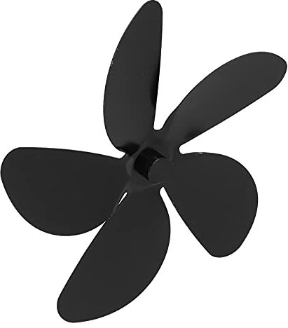 Wakects Kamin Ventilator Ersatzteile Ofenventilator ohne Strom mit 5 Blättern,Automatischer Start Ventilator Wärmebetriebener Stove Fan für kaminofen/Kamin/ofen,18x18cm