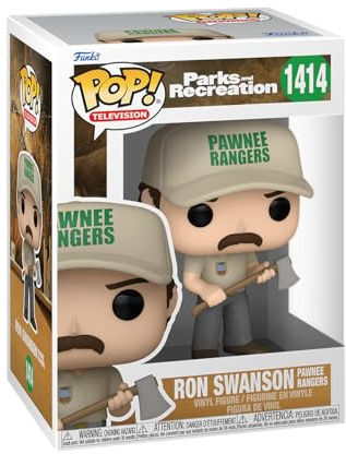 Funko POP! TV: Parks & Recreation - Ron Swanson (Ranger) | Official Comedy Merch - Collectable Vinyl Figurine for Shelf Display - Birthday Gift Idea for Fans and Collectors