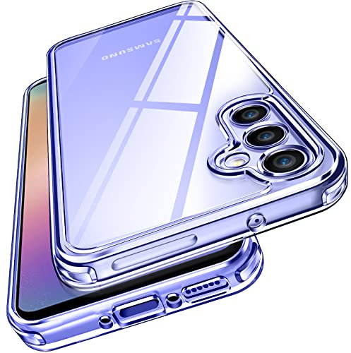 ivoler Nie Vergilbung Klar Hülle für Samsung Galaxy A54 5G, [Militärischer Schutz] [Kameraschutz] Stoßfest Kratzfest Transparent Schutzhülle, Dünn Durchsichtige Handyhülle Case
