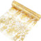 Tischläufer Gold 20m, Tischläufer Glänzend Tischband Faschingsdeko Wiederverwendbar für Geburtstag Ostern Dekoration Hochzeit Valentinstag Party