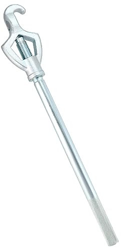 QWORK Heavy-Duty Adjustable Fire Hydrant Spanner Wrench, 1 1/2 to 3 Bolt Size, 20 Length, 1 Pack