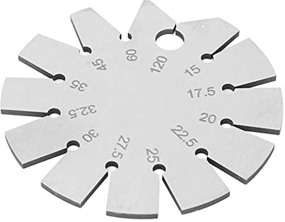 Bevel Angle Gauge Stainless Steel Oblique Edges Protractor for Knife Blade Measuring 15‑120 Degree