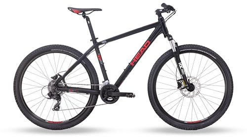 HEAD Unisex – Erwachsene Troy 2.0 Mountainbike, matt schwarz/rot, 46