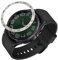 kwmobile Anillo protector adhesivo compatible con Samsung Galaxy Watch 6 Classic 47mm - Bisel para smartwatch en plata/negro
