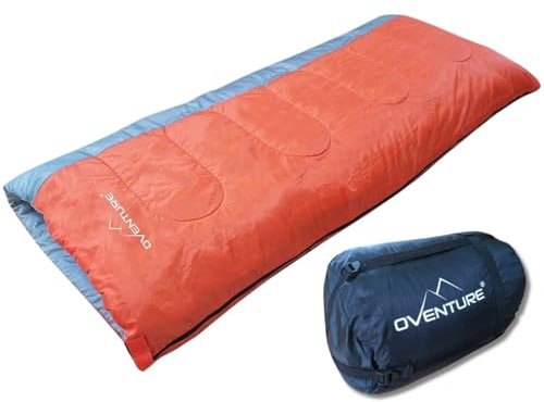 Oventure Canyon Schlafsack | 190 x 85 cm | Luftig und leicht | Breit und wasserdicht | Pongee-Polyester-Futter | Perfekt für Frühling und Sommer | 1-lagige Isolierung | Reisen und Camping |