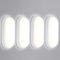 4 er LED Deckenlampe Bad, 18W 1710LM LED Deckenleuchte, IP65 Wasserdicht Feuchtraumleuchte, LED Wandlampe Badlampe Balkonlicht Ovalleuchte für Flur Keller Garten Badzimmer Außenwand Neutralweiß 4000K