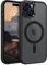 GUAGUA for iPhone 15 Plus Clear Case Compatible with MagSafe iPhone 15 Plus Magnetic Case Slim Transparent Shockproof Protective Anti-Scratch Case for iPhone 15 Plus 6.7 for Men Women, Black/Clear