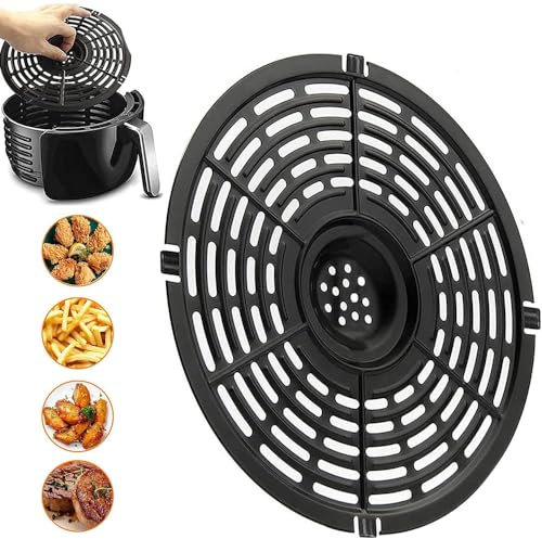 Bandeja De Parrilla Para Freidora De Aire, Accesorios De Freidora De Aire, Reemplazo De La Bandeja De Cocción para Todas Las Freidoras De Aire Son Universales 2.5QT-6.5QT (20cm)