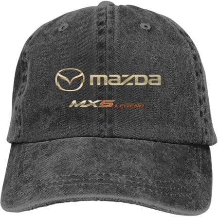 Auto-Baseballkappe, Für Mazda MX-5, Atmungsaktivem Baseball Cap Running Cap Sports Golf Cap UV-Schutz Kappe,A-OneSize