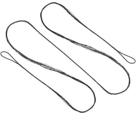 PATIKIL Recurve Bogensehne, Bogenschießen Bogensehnen Ersatz 14 Stränge Langbogen Sehne Bogenschnur für Universelle Recurvebogen Bogensportausrüstung, Schwarz AMO 68 (Tatsächlich 64)