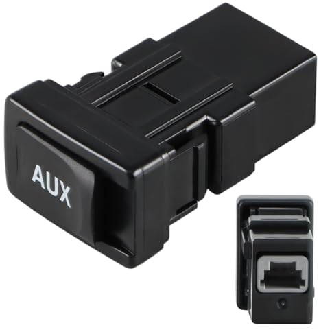 EVRBUL Aux Port Input Auxiliary Jack Adapter Compatible with Toyota 4Runner 2005-2009 RAV4 2006-2009 FJ Cruiser 2007-2011 Camry 2007-2008 Prius 2005-2009 Yaris 2008-2009 Replace# 86190-06010