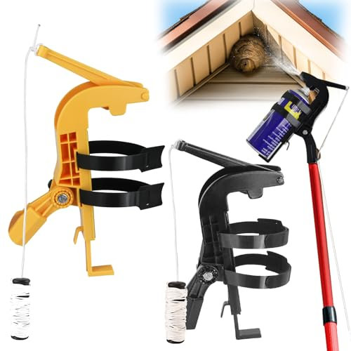 Lot de 2 adaptateurs de tige de pulvérisation - Support de bombe aérosol - Adaptateur de réglage pour support de pulvérisation - Extenseur d'angle réglable pour frelons et abeilles