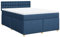 vidaXL Boxspringbett, Doppelbett mit LED Matratze Matratzenauflage, Bettgestell mit Lattenrost Kopfteil, Polsterbett Bett für Schlafzimmer, Blau 140x200cm Stoff