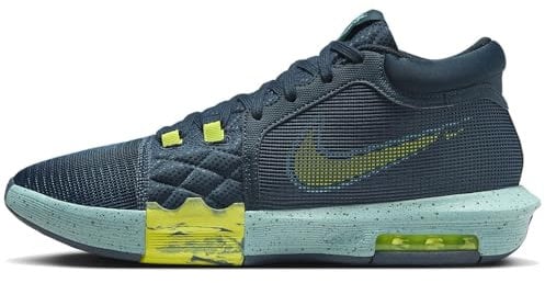 Nike Herren Lebron Witness VIII 8 Basketballschuhe Farbe: Dunkelblau/Grün (402); Größe: EUR 40 | US 7 | UK 6