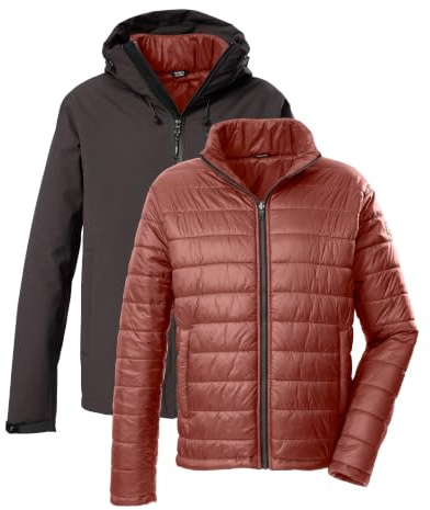 Killtec Herren Kow 95 Mn Jckt Outdoorjacke/3 in 1 Funktionsjacke mit Kapuze und einzippbarer Steppjacke