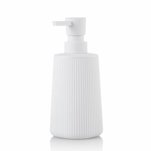 Moderne Seifenspender, Seifenspender Bad, Küchen Seifenspender, Weiße Pumpspender für Soap Dispenser für Badezimmer und Arbeitsplatten