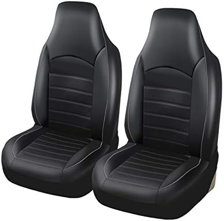 Auto Leder Sitzbezüge für Mercedes Benz SLK 230 R170 / SLK 320 R170 / SLK 200 R171 / SLK 350 R171, Allwetter Wasserdicht rutschfest Atmungsaktiv Schonbezug Set Sitzkissenschutz,C-Gray line