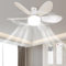 VIMAZ Ceiling Fans with Lights and Remote,40W LED Ceiling Fan Light,20.47 E27 Light Bulb Fan Dimmable with 6 Blades,3 Speeds,3 Colors 3000K-6500K,Timer,Fan Lights Ceiling for Bedroom Office