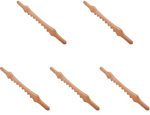Healifty 5 Stück Massagegerät Holz Tragbarer Massagestab für Körper und Füße Smooth Acupoint Massager Durchblutung und Entspannung für Zuhause und Unterwegs