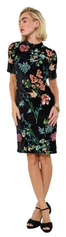 Joe Browns Women's Boutique Velour Floral Sequin Dress Boutique Velour Floral Sequin Dress
