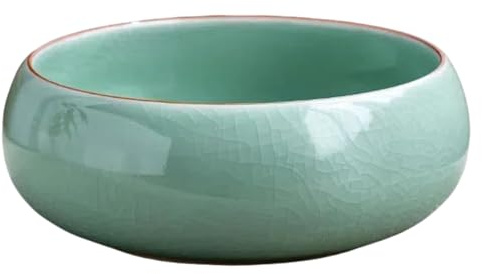 Joygoodta Jardinière de Bol de Lotus, jardinière Bol Lotus 6 Pouces Fleur en céramique antidérapante hydroponique pour nénuphar Jonquille Succulent Aquarium Bureau Maison
