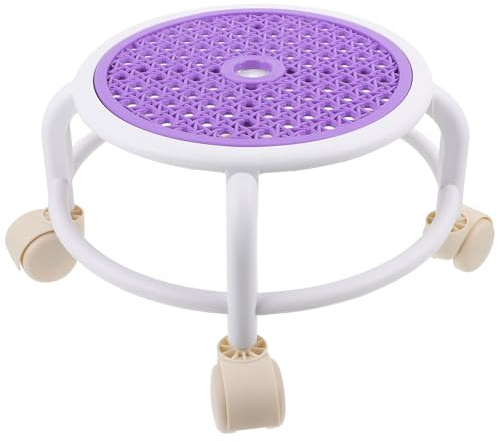 HAKIDZEL Small Stool with Wheels Plastic Rolling Stool Comfortable to Use for Home and Nail Salon Use for Pedicure under Desk Foot Rest
